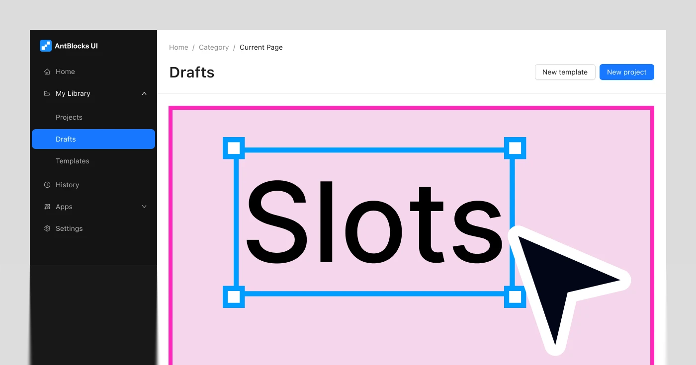 Slots in Ant Design System for Figma